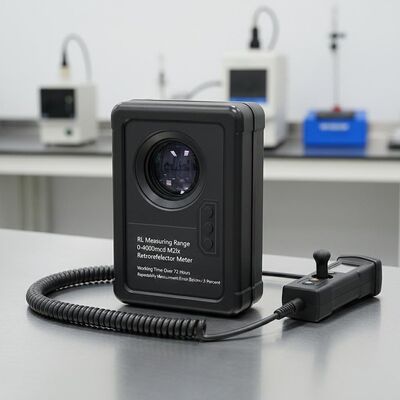 Plage de mesure RL 0-4000mcd M2lx Rétro-réflectomètre Temps de fonctionnement Plus de 72 heures Erreur de mesure de répétabilité Inférieure à 3%